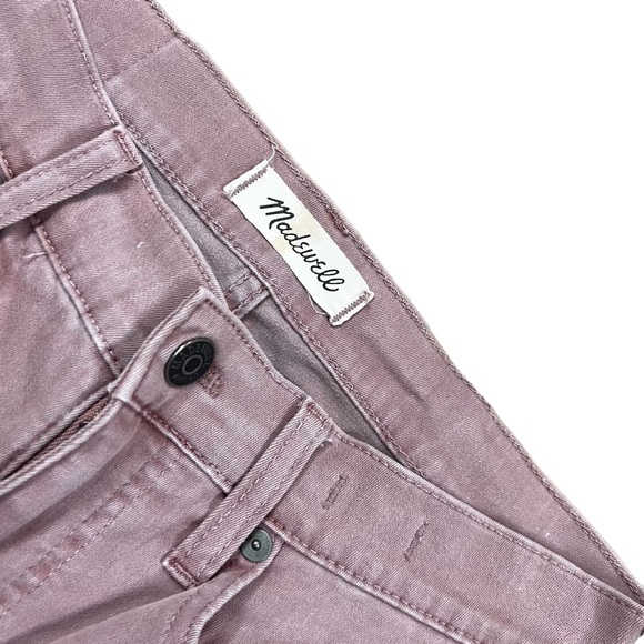Madewell Sz 26 9”High Riser Skinny Skinny Crop Jeans Pink - Picture 8 of 11